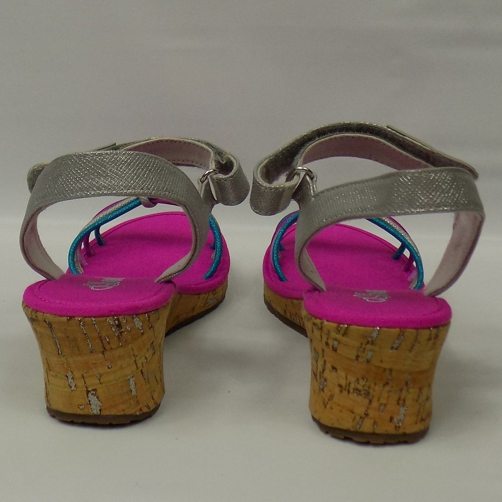 Skechers KIDS Tikis 86411L Silver/Multi Size 5 - Picture 2 of 12